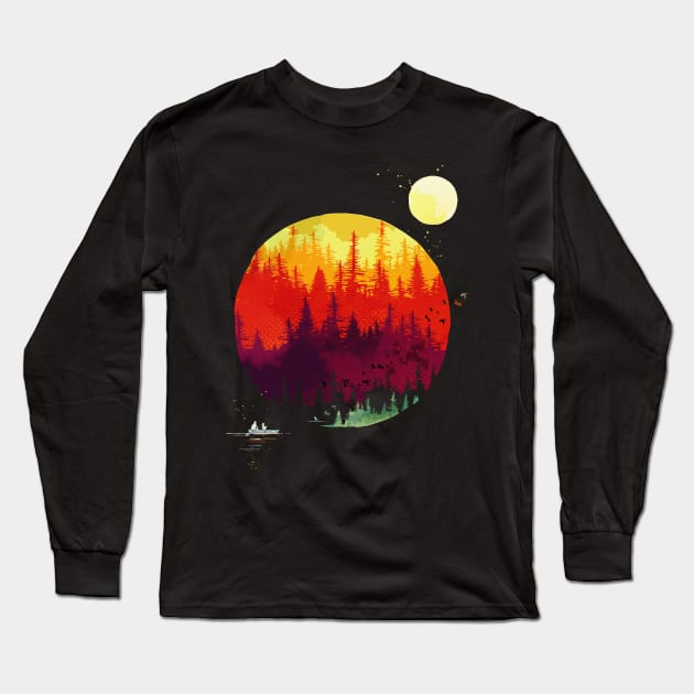 Into the woods, we go! Long Sleeve T-Shirt by jemae